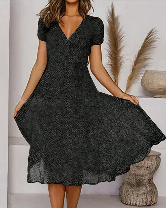 Dolores Statement Floral Chiffon Dress for Summer Chic Silhouette Collection