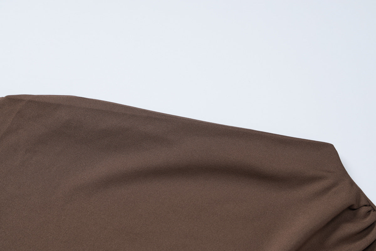 Dreamy Drape Maxi dress Brown