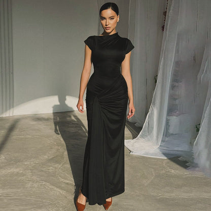 Dreamy Drape Maxi dress Black