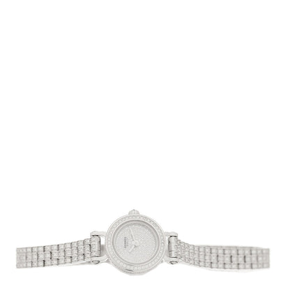 18K White Gold Diamond Pave 16mm Faubourg Quartz Watch