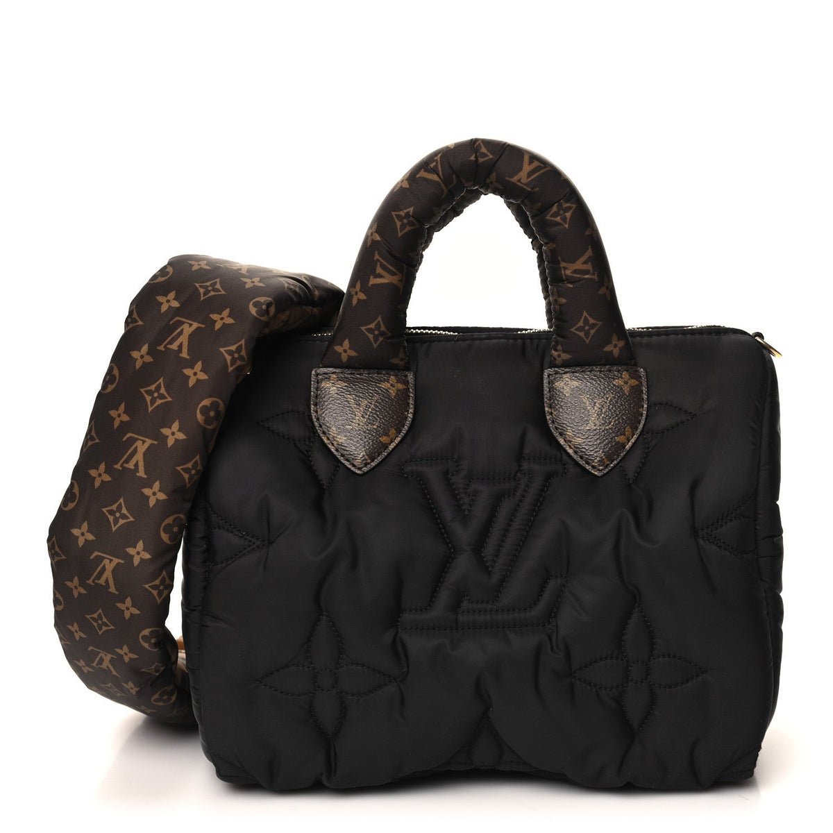 Econyl Mini Monogram Pillow Speedy Bandouliere 25 Black