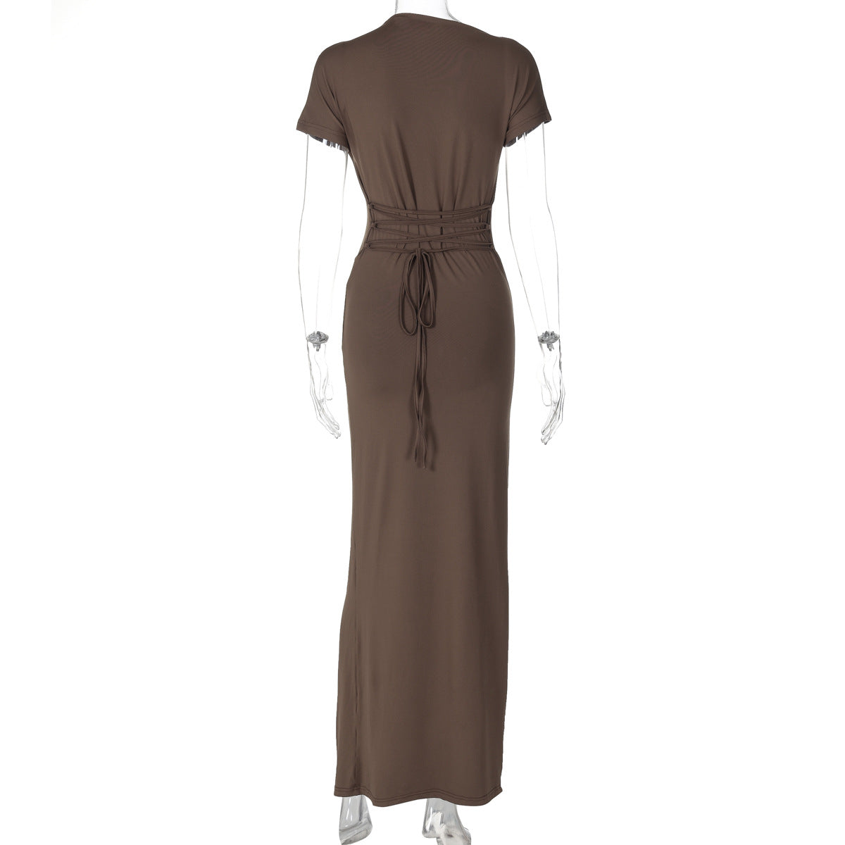 Dreamy Drape Maxi dress Brown