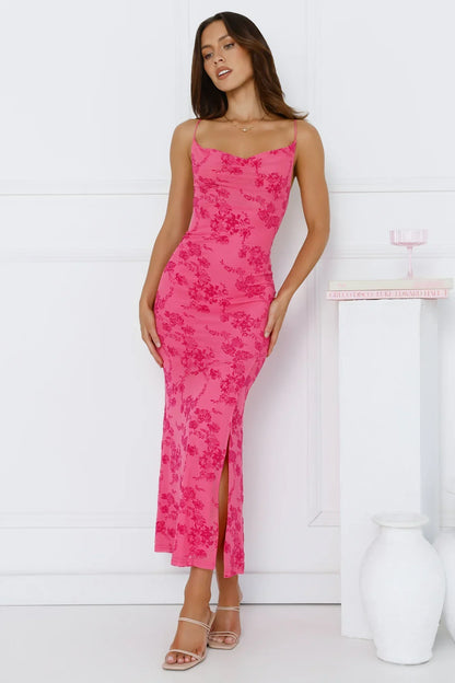Effortlessly Me Mesh Midi Dress