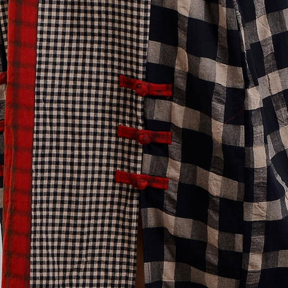 2021 Plaid Retro Cotton Linen Dress