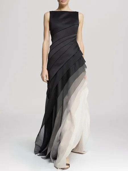 Dolores Elegant Layered Ombre Dress for Women Romantic Soft Style