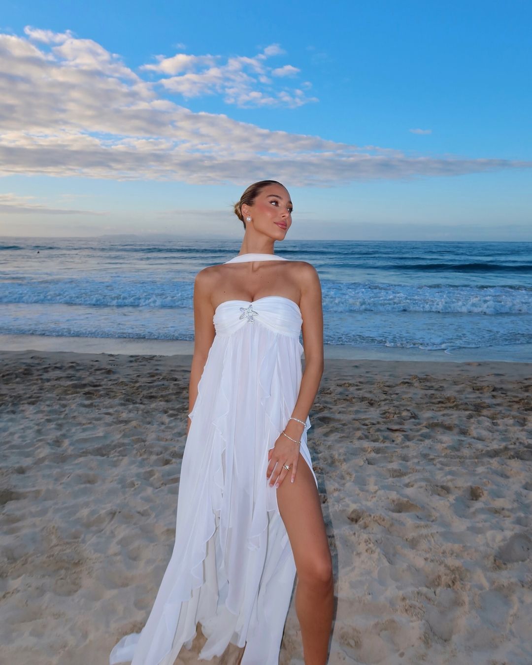 Dorine Ruffle Maxi Dress
