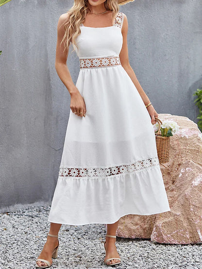 2024 Backless Hollow Out Summer Evening Party Boho Dress