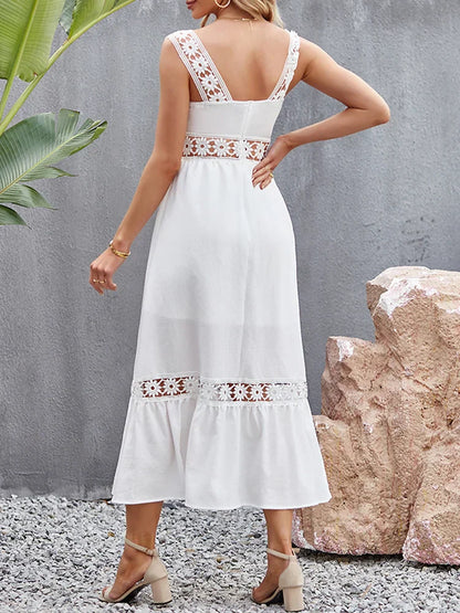 2024 Backless Hollow Out Summer Evening Party Boho Dress