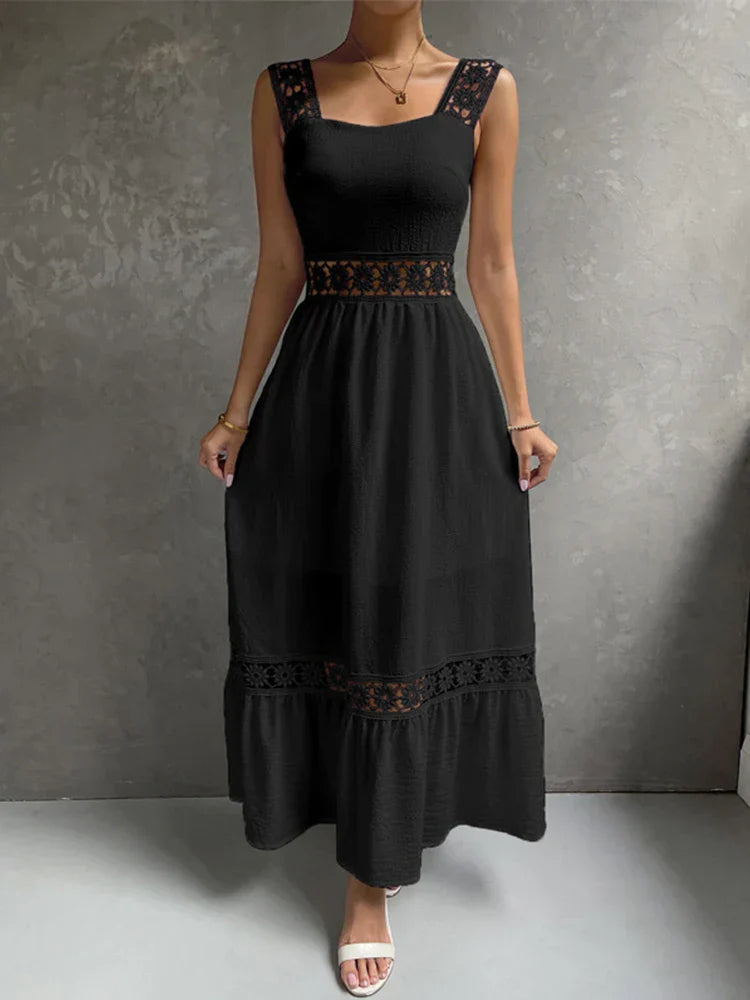 2024 Backless Hollow Out Summer Evening Party Boho Dress
