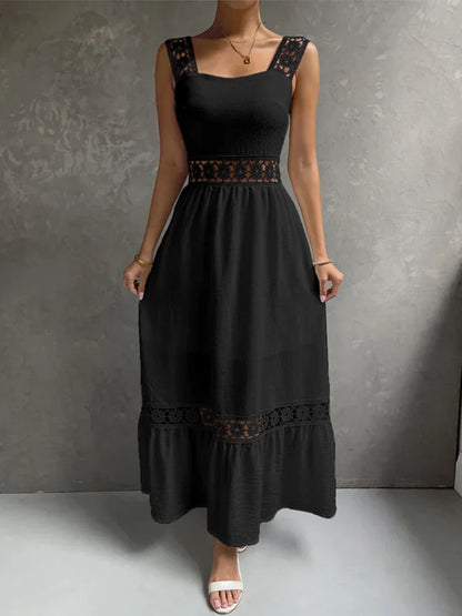2024 Backless Hollow Out Summer Evening Party Boho Dress