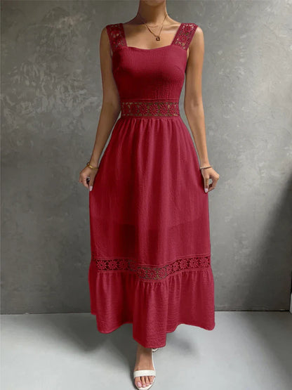 2024 Backless Hollow Out Summer Evening Party Boho Dress