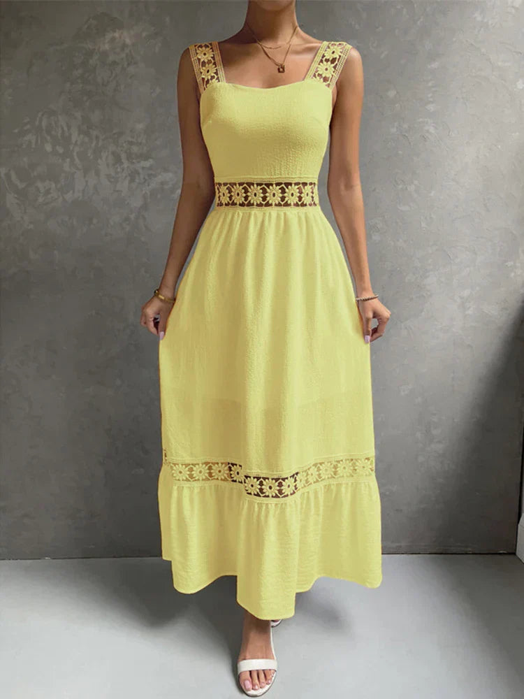 2024 Backless Hollow Out Summer Evening Party Boho Dress