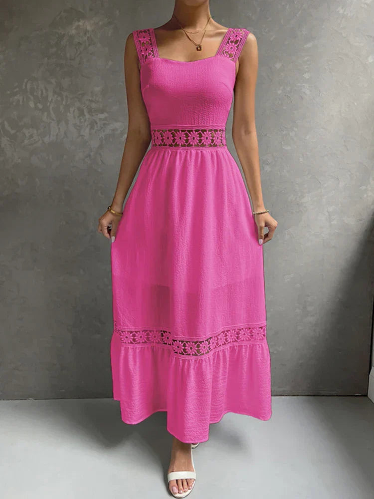2024 Backless Hollow Out Summer Evening Party Boho Dress