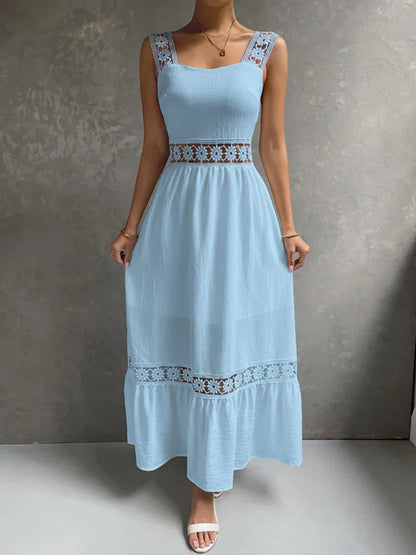 2024 Backless Hollow Out Summer Evening Party Boho Dress