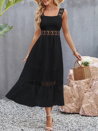 2024 Backless Hollow Out Summer Evening Party Boho Dress