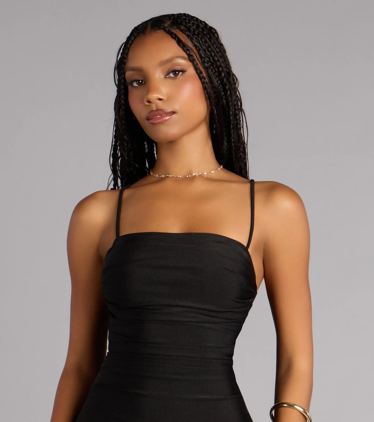 Effortless Confidence Lace-Up A-Line Mini Dress
