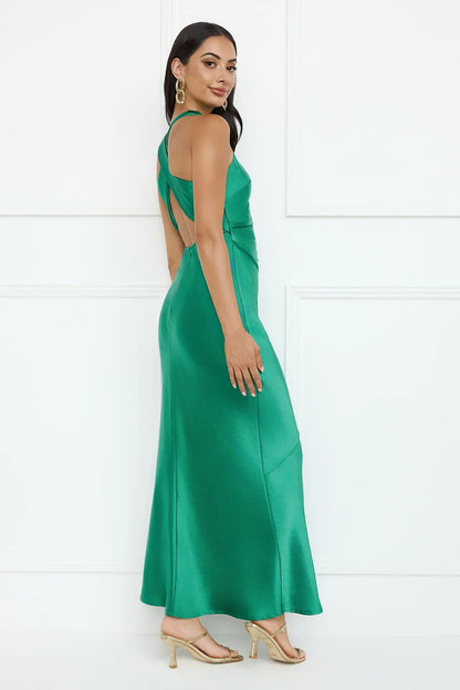 Eden Satin Maxi Dress
