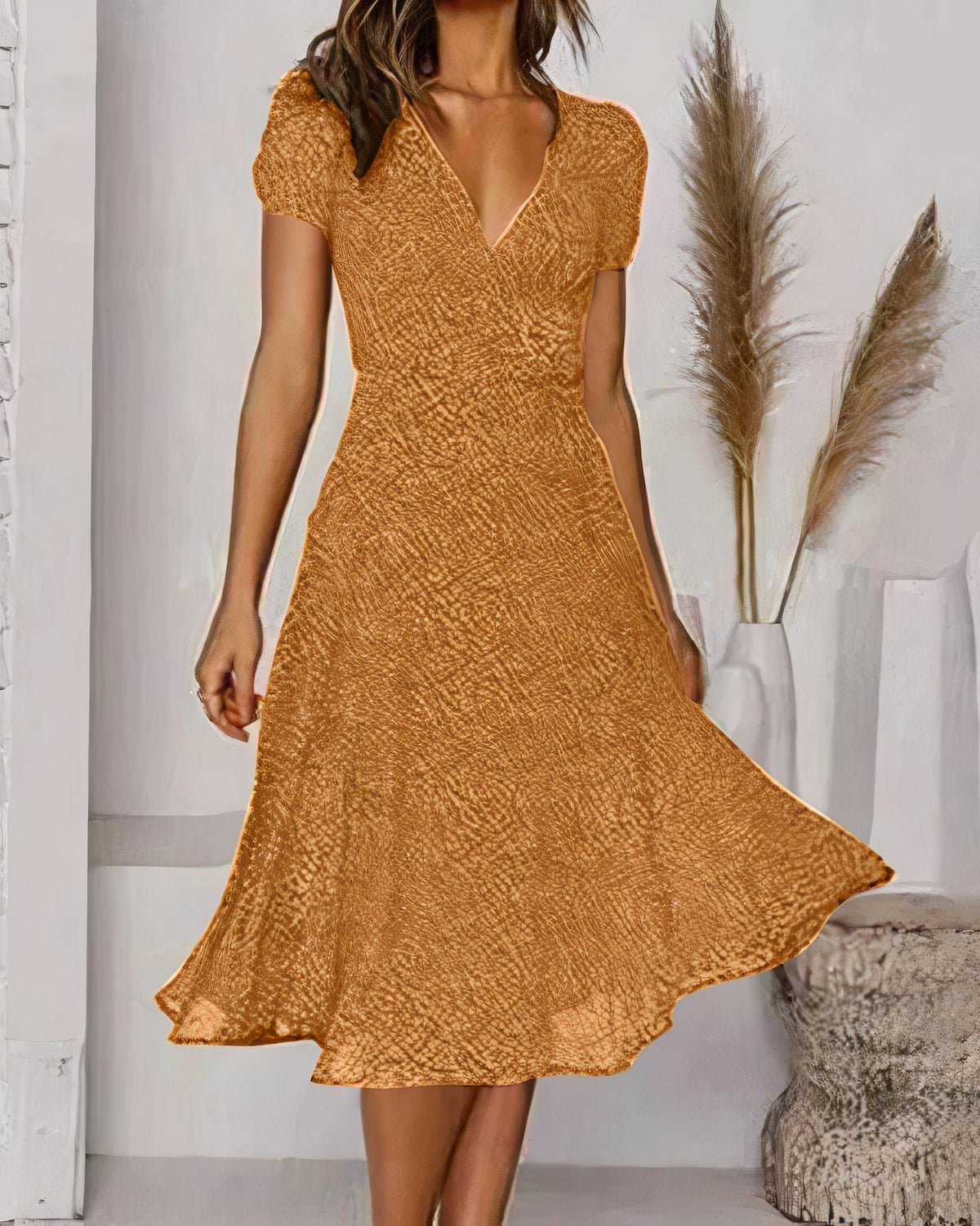 Dolores Statement Floral Chiffon Dress for Summer Chic Silhouette Collection
