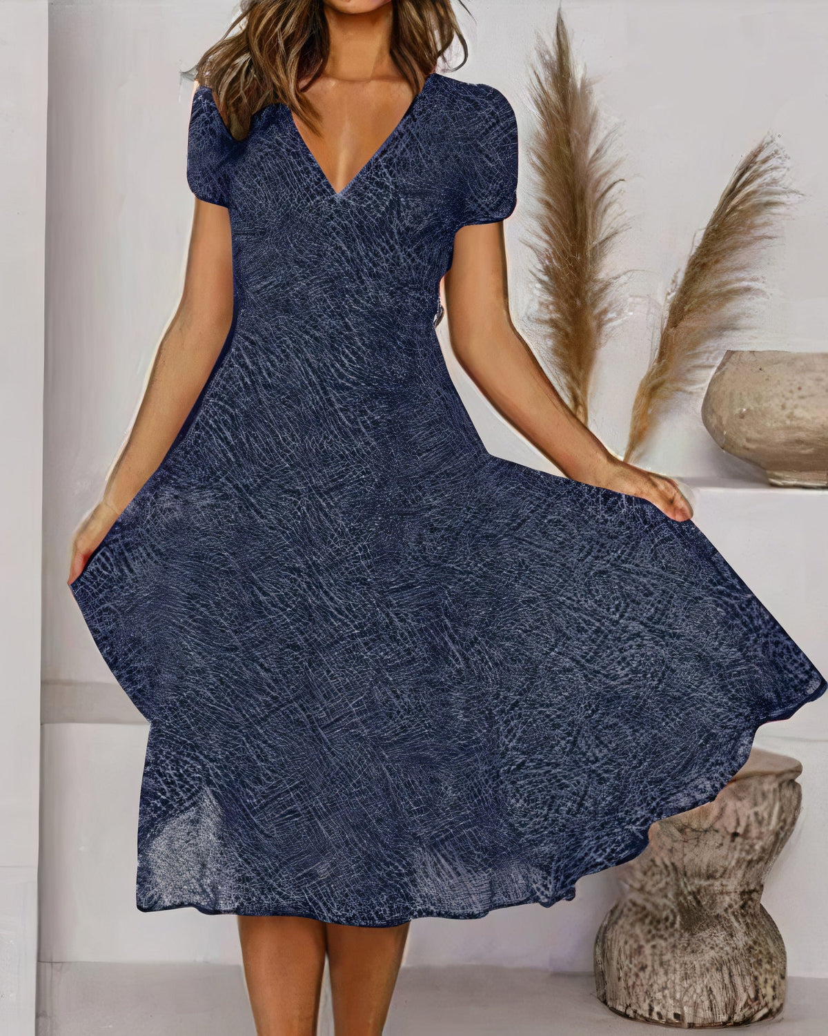 Dolores Statement Floral Chiffon Dress for Summer Chic Silhouette Collection
