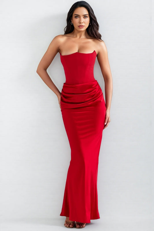 Dolo Strapless Corset Maxi Dress